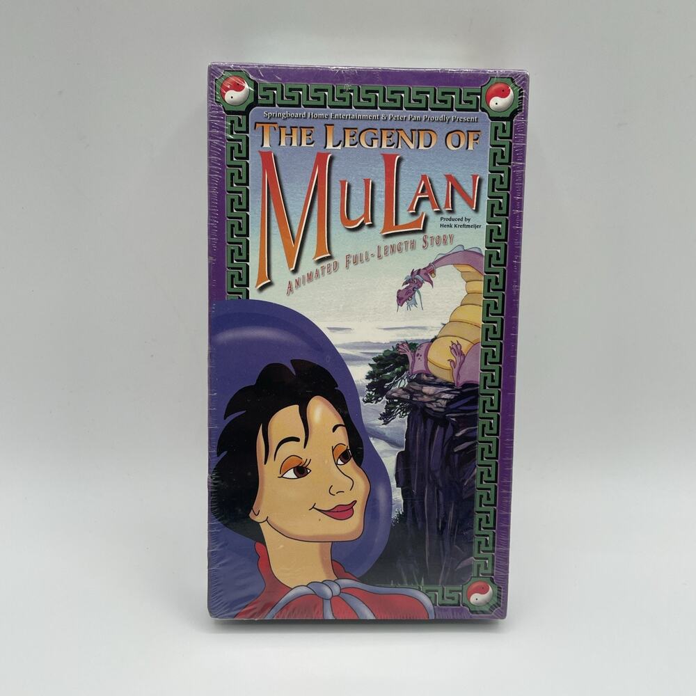 The Legend Of Mulan VHSTape 1997 Animated Movie Springboard Entertainment SEALED